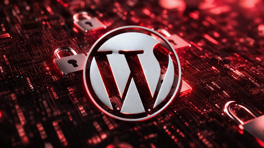 Logo do WordPress representando falha de segurança