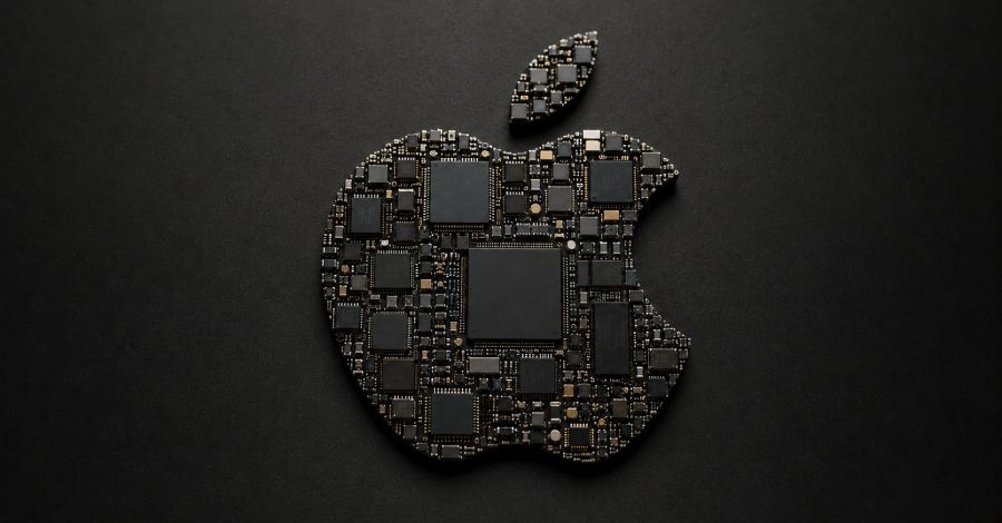 Apple chip illustration