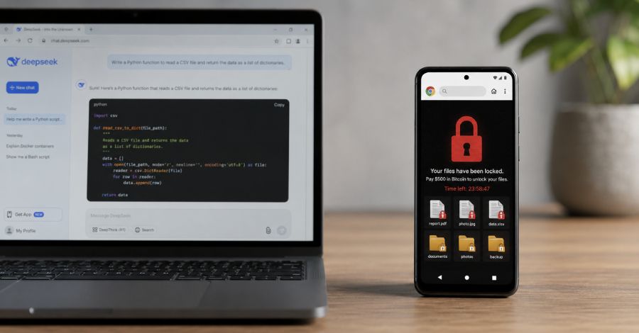 AI-Generated Chrome Ransomware